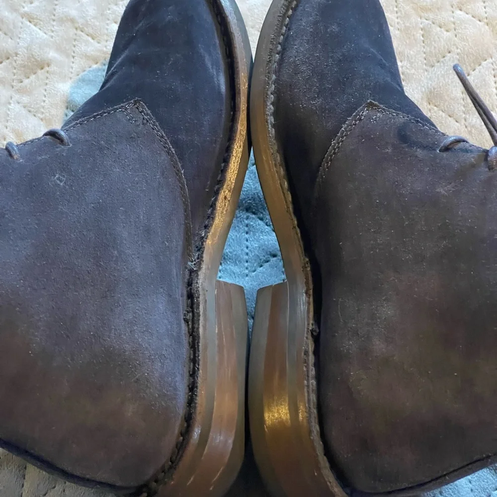 Thursday boot‎ co blue suede shoes men’s size 7.5 pre-owned condition